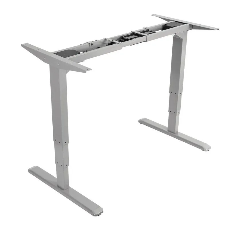 Equipaggia Ergo Telaio da scrivania Elettrico Regolabile Doppio Motore Max 100Kg Grigio