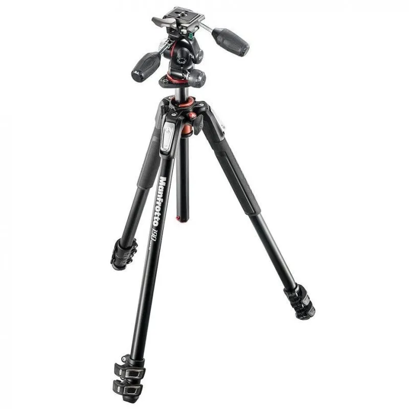Treppiede in alluminio Manfrotto MK190XPRO3-3W con testa a sfera a 3 vie