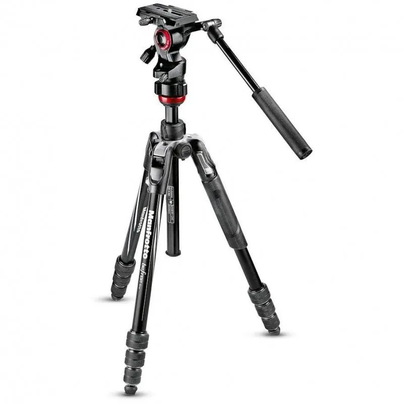 Manfrotto MVKBFRT-LIVE treppiede Fotocamere digitali/film 3 gamba/gambe Nero, Rosso, Argento