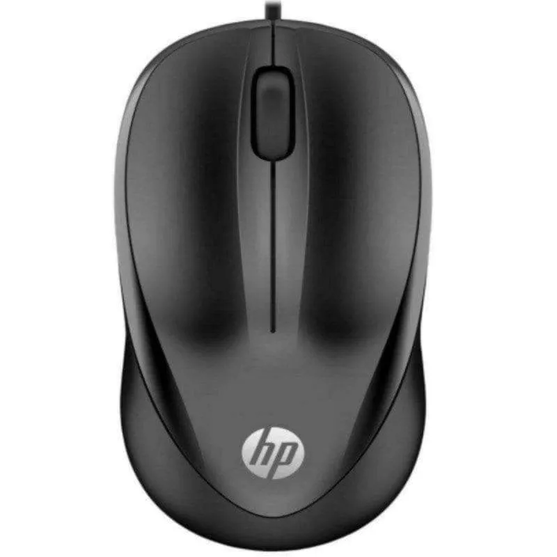 Mouse HP 1000 USB 1200 DPI Nero Ambidestro Cavo 1,5 m