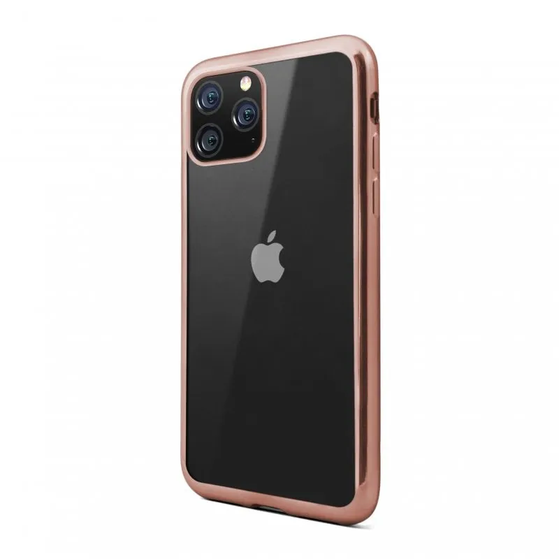 Custodia Nueboo Gel TPU con cornice color oro rosa per iPhone 11 Pro
