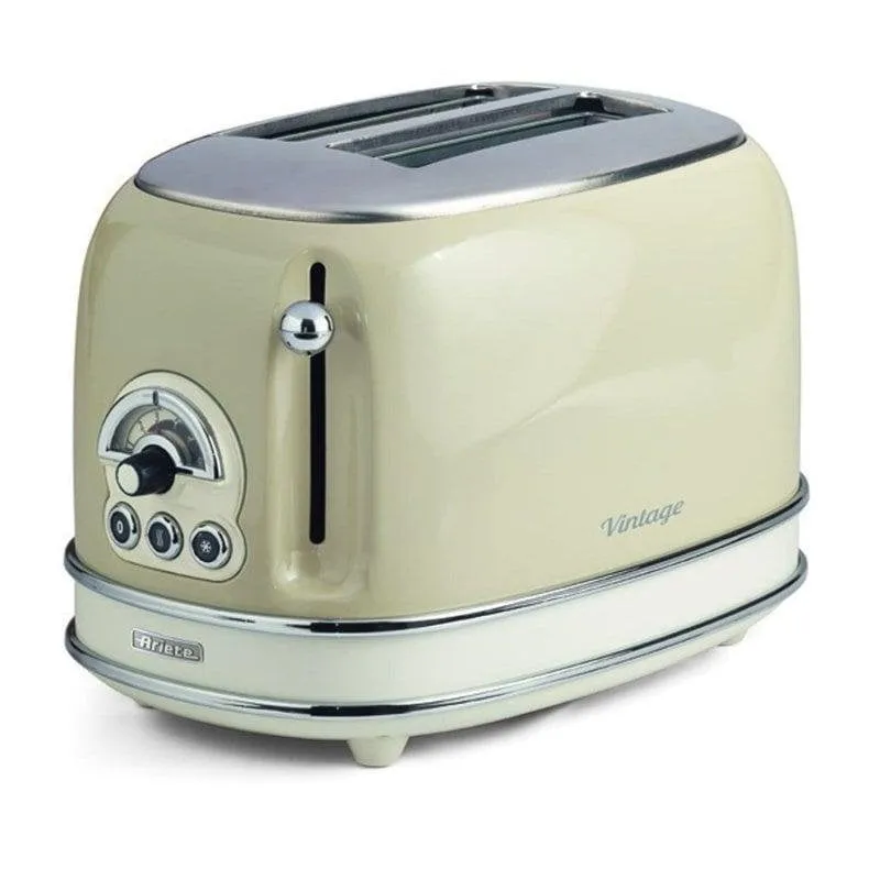 Tostapane vintage Ariete 155/13 2 fessure 810 W 6 livelli Beige