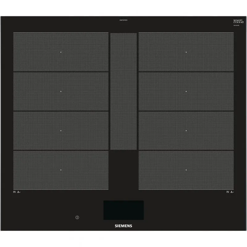 Siemens iQ700 EX675JYW1E Piano Cottura A Induzione 4 Zone 60 cm Nero