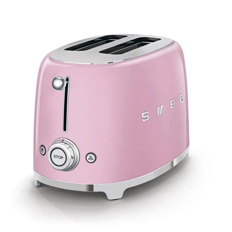 Tostapane vintage Smeg TSF01PKEU 2 Fessure 950W 6 Livelli Rosa