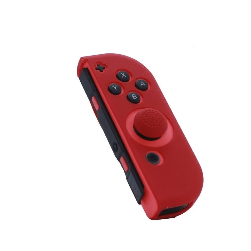 Custodia in silicone FR-TEC + Grip per Joy-Con destro Rosso per Nintendo Switch