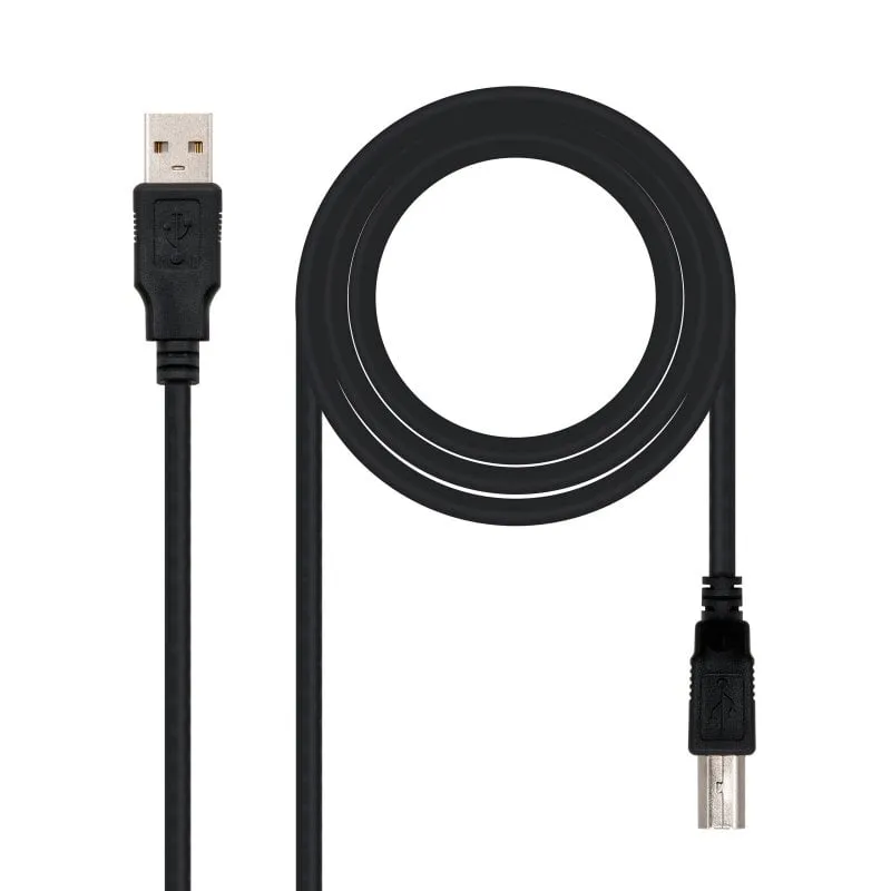 Cavo stampante Nanocable USB 2.0 tipo A/B maschio/maschio 1 m Nero