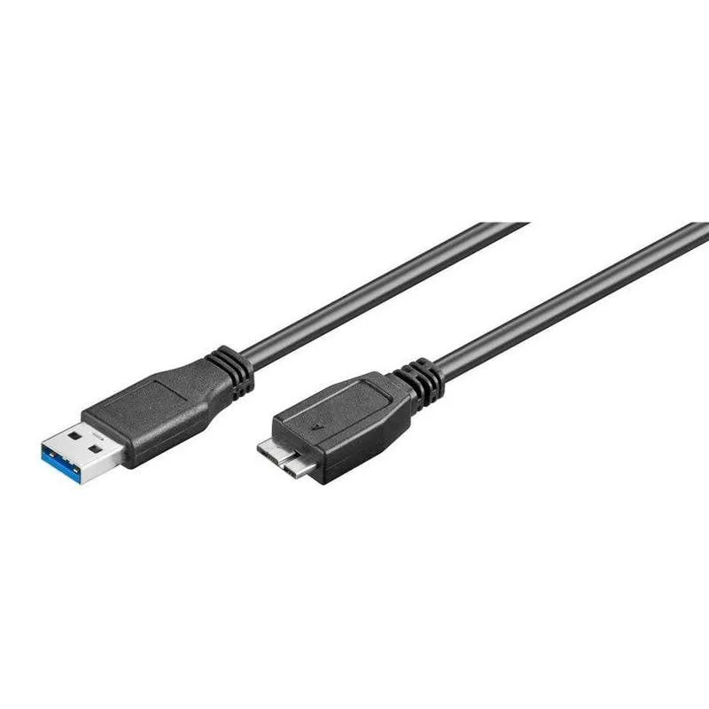 Cavo Goobay da USB 3.0 a Micro USB B maschio/maschio da 50 cm Nero