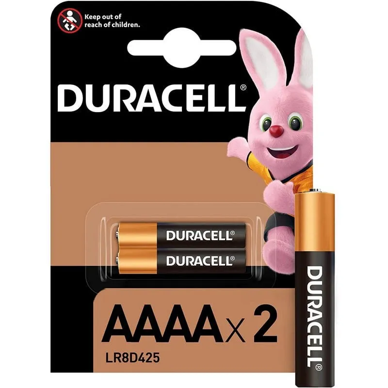 Batterie alcaline Duracell LR61 AAAA 1,5 V 2 unità