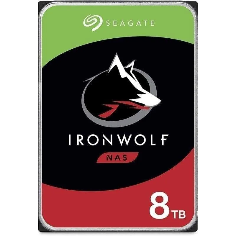 Disco Rigido Seagate IronWolf ST8000VN004 8TB HDD 7200rpm SATA 6Gb/s