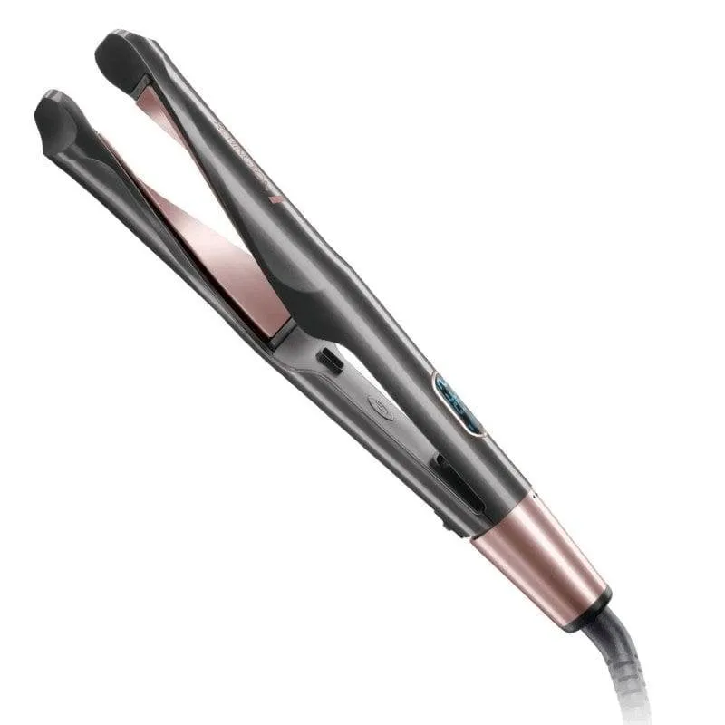 Piastra per Capelli Ceramica Tormalina 2 in 1 Remington S6606 230ºC 5 Impostazioni Spegnimento automatico Nero Bronzo