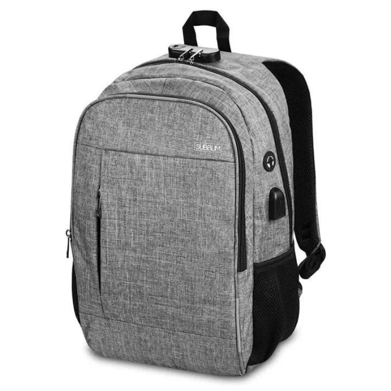 Zaino Subblim Urban Lock per laptop fino a 15.6" Grigio