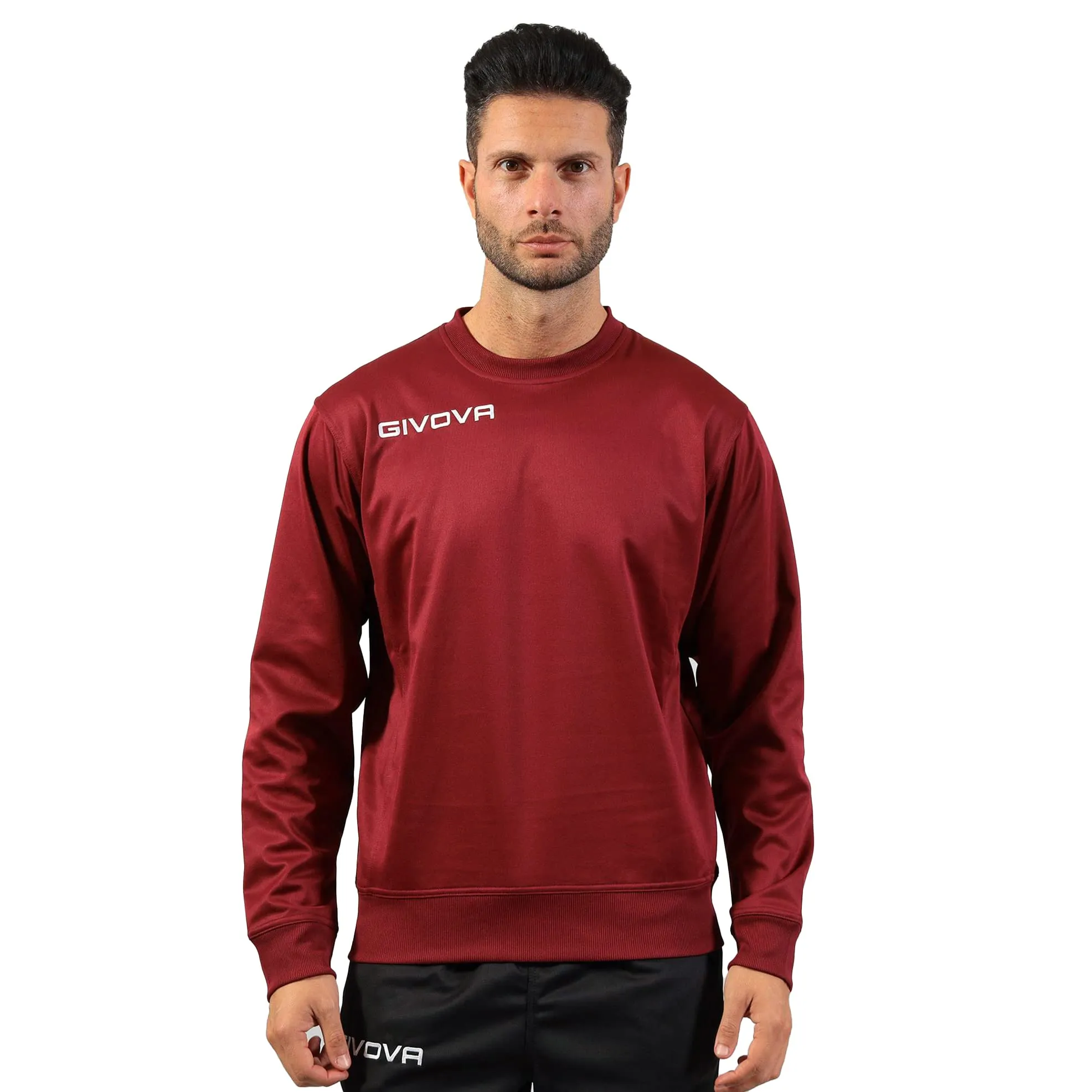 Givova MA019, Maglia girocollo Givova One Unisex – Bambino, Granata, L
