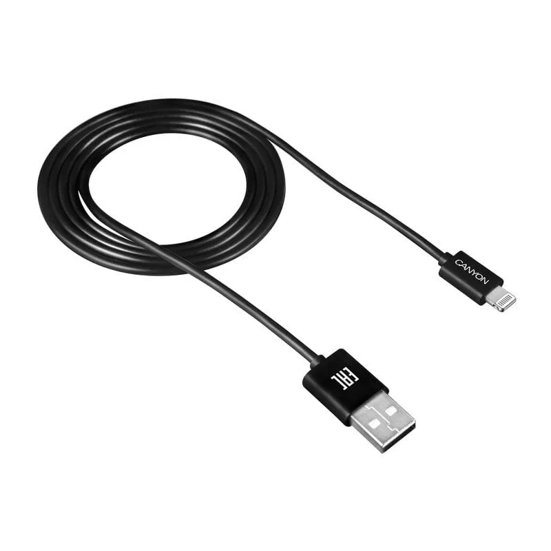 Cavo Canyon CNE-CFI1B da Lightning a USB 2.0 maschio/maschio da 1 m Nero