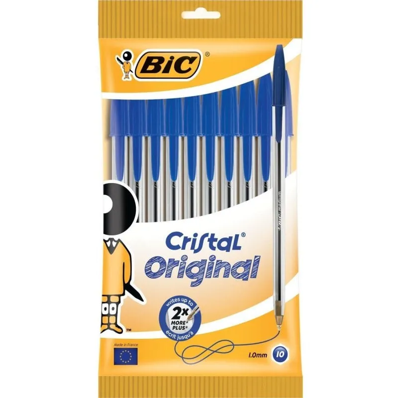 Bic Cristal Blister Originale da 10 Penne Blu