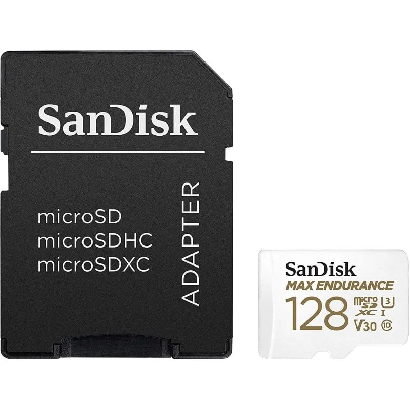 Sandisk Max Endurance MicroSDXC 128 GB UHS-I Classe 10 + adattatore SD
