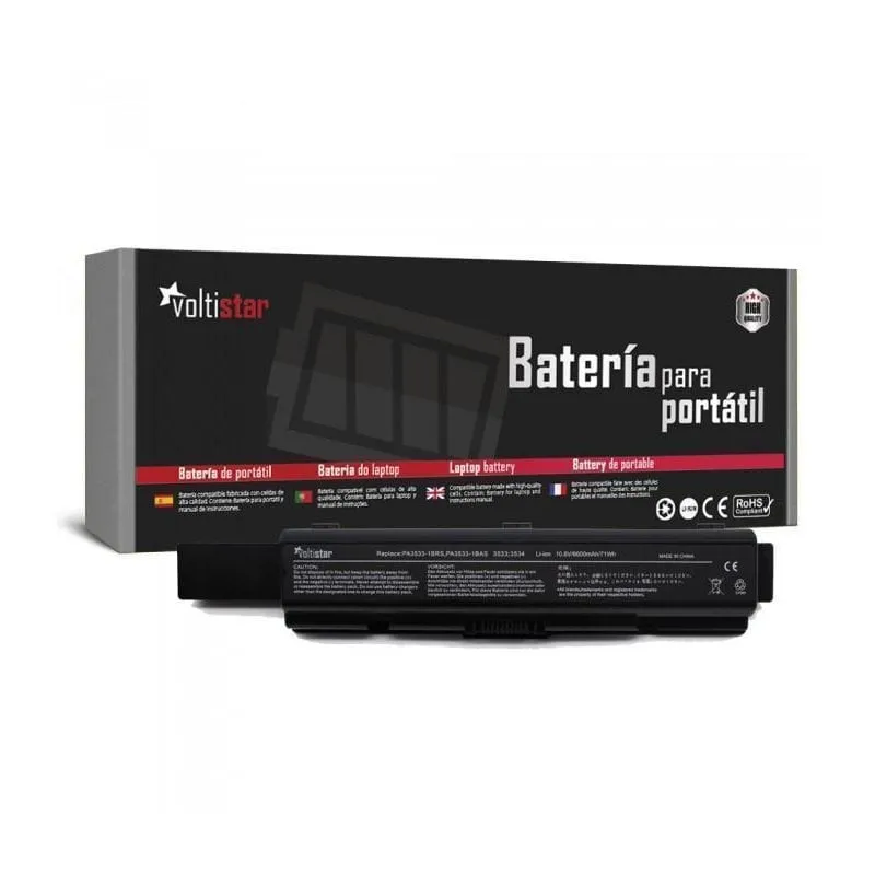 Voltistar BATA200-9 Batteria 10.8V 6600mAh 9 Celle per Toshiba