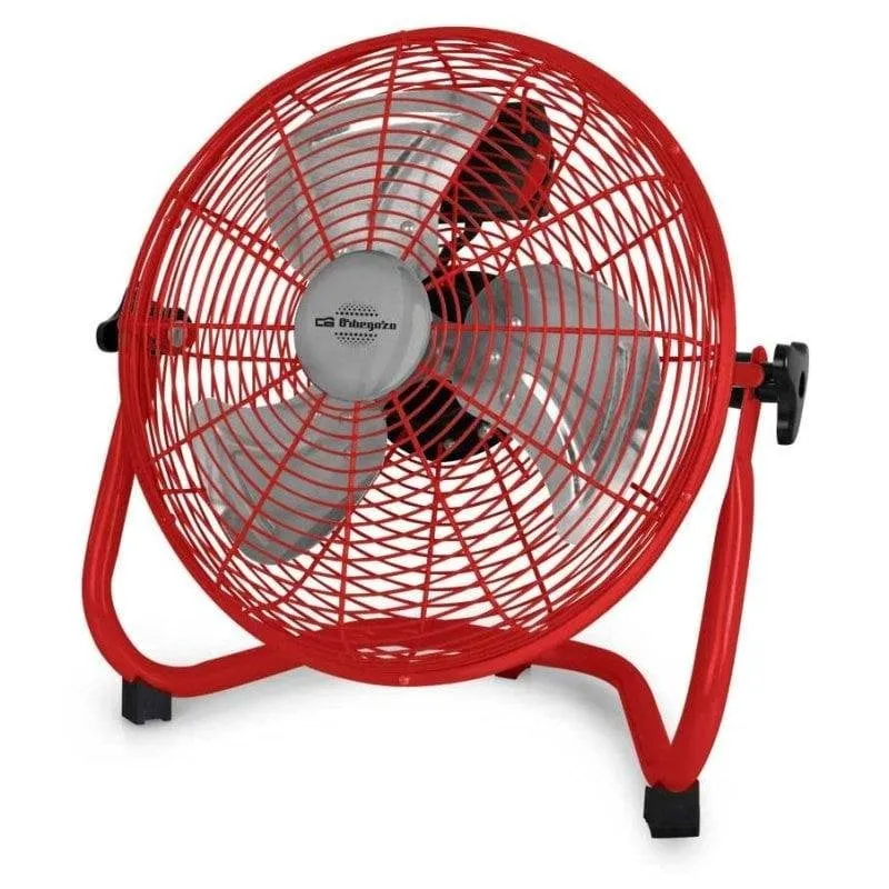 Ventilatore Industriale da Pavimento Orbegozo PW 1431 80W 30cm 3 Velocità Sicurezza Antiribaltamento