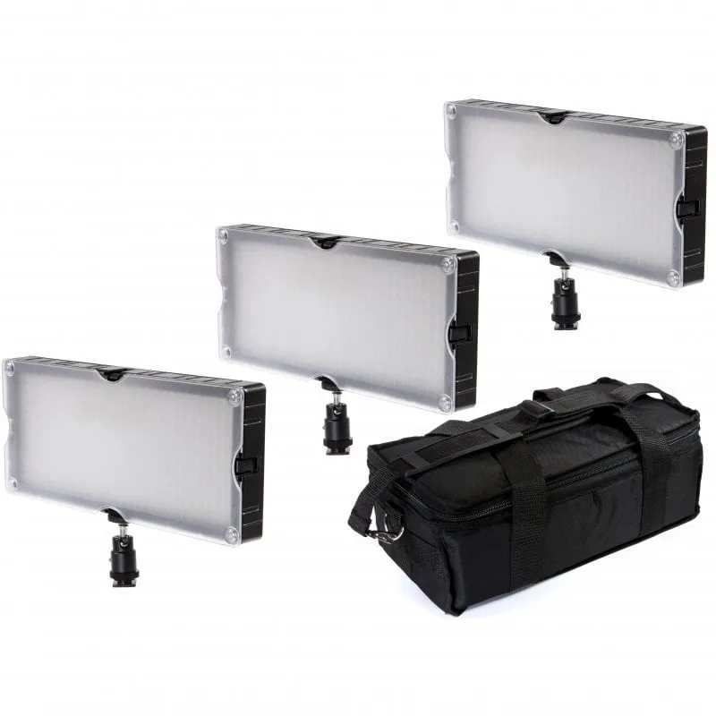 Kit illuminazione Bresser SL-360A LED Bicolore 3 Pannelli 21,6W 2400 Lux