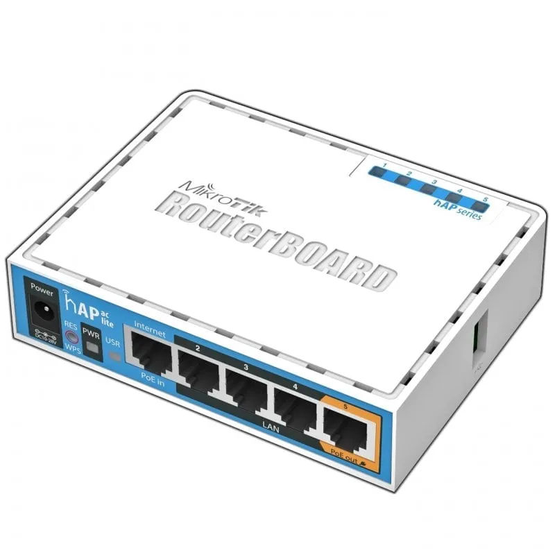 Punto di accesso WiFi Dual Band Mikrotik hAP AC Lite AC750