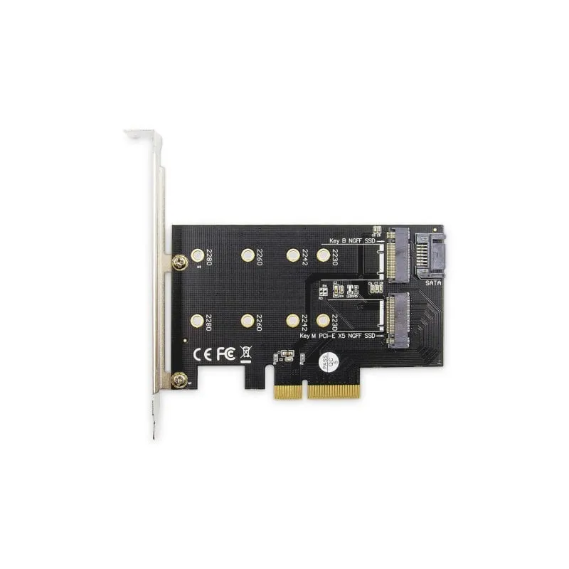Digitus Scheda add-on M.2 NGFF / NVMe SSD PCI Express 3.0 (da 4)