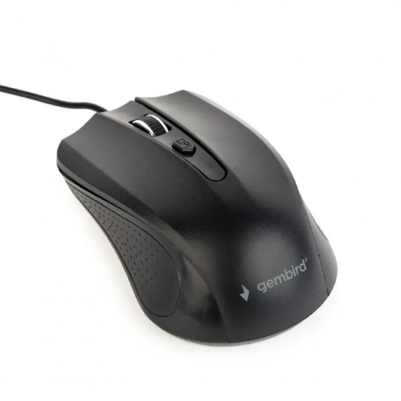 Gembird MUS-4B-01 Mouse ottico 1200 DPI Nero
