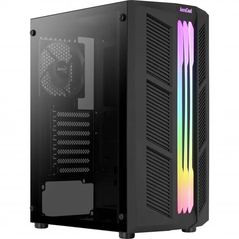 Aerocool Prime Vetro Temperato USB 3.1 RGB Nero