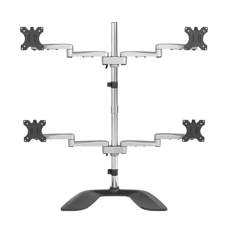 StarTech.com Supporto per Quattro Monitor - Braccio Articolato - Acciaio e Alluminio