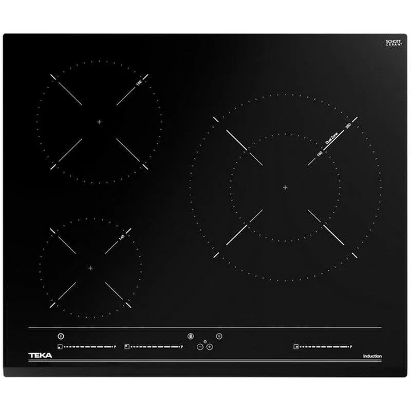Piastra a induzione Teka IZC 63015 MSS 3 zone 60 cm vetro nero