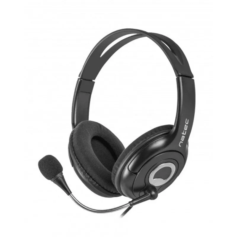 Cuffie Natec Bear 2 nere con microfono