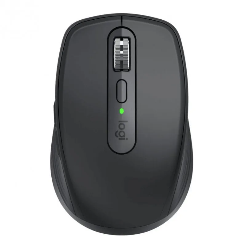Logitech MX Anywhere 3 Mouse Compatto Performante Wireless 4000 DPI USB-C Bluetooth Nero