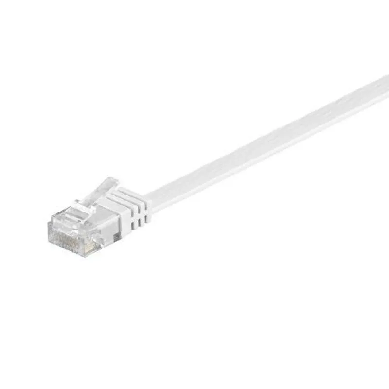 Cavo di rete piatto Goobay RJ45 UTP Cat.6 1m Bianco