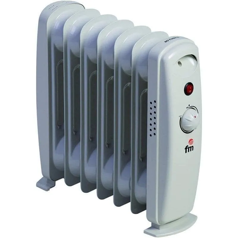 Radiatore a Olio Fm Calefacción RW-Mini 900W 7 Elementi Compat Compacto