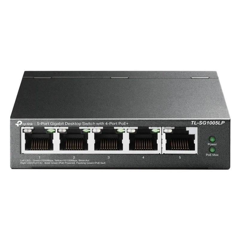 Switch TP-Link TL-SG1005LP 5 porte Gigabit con 4 porte PoE