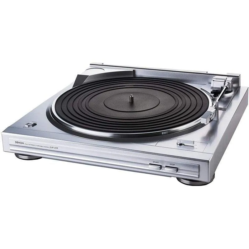 Tocadiscos Denon DP-29 Trazione Cinghia Argento Previo Phono Integrato