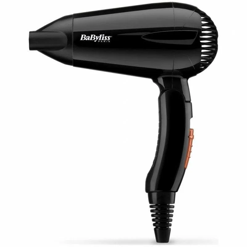 Phon Pieghevole da Viaggio BaByliss 5344E 2000W 2 Temperature 2 Velocità Nero
