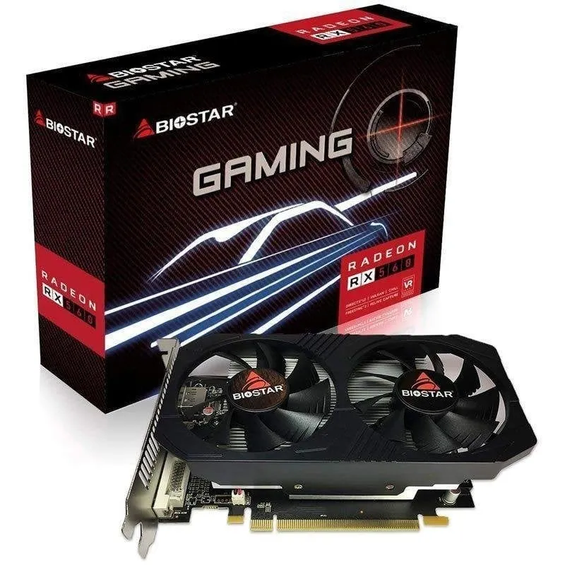 Scheda Grafica Biostar Radeon RX 560 Gaming Dual Cooling 4GB GDDR5