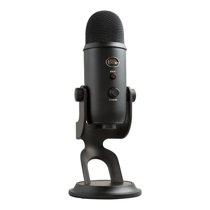 Microfoni Blu Microfono USB Yeti Nero per Registrazione e Streaming su PC