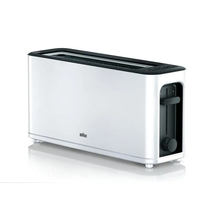 Tostapane Braun HT3100WH 1 Fessura Lunga 1000 W 7 Livelli Scongelamento Bianco