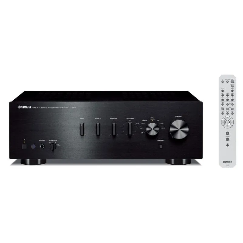 Amplificatore stereo ibrido Yamaha A-S301 nero