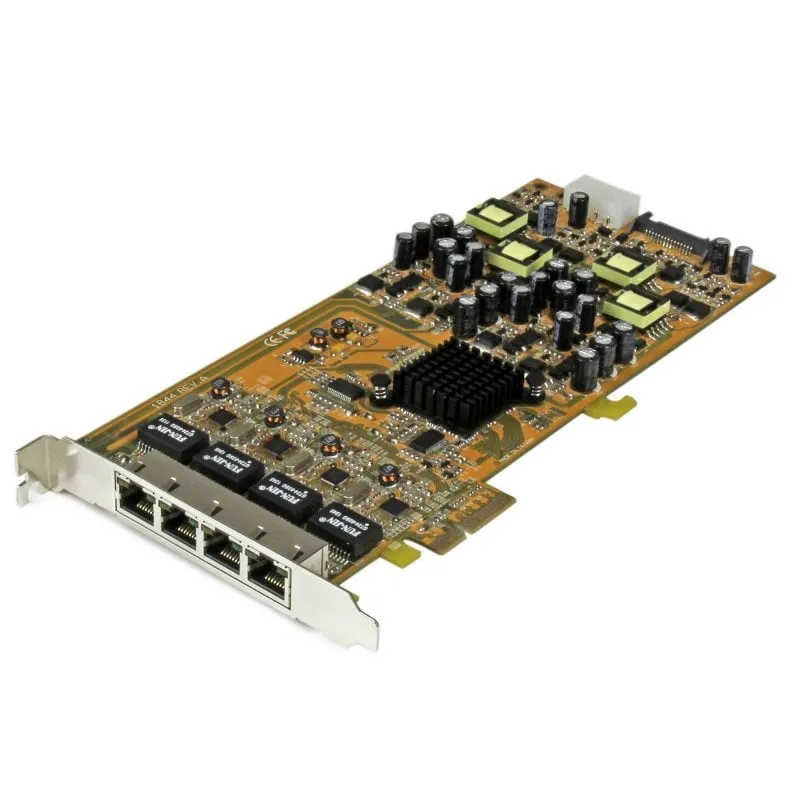 StarTech.com Scheda di rete PCIe Gigabit Power over Ethernet a 4 porte - Adattatore PCI express PSE / POE - NIC