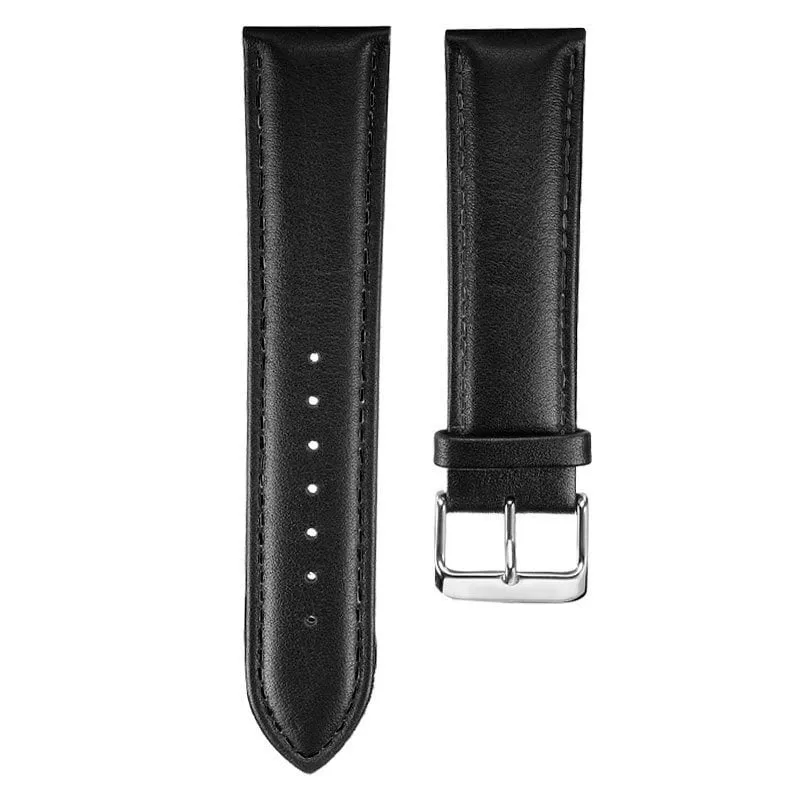 Fantastico cinturino universale in similpelle nera da 20 mm