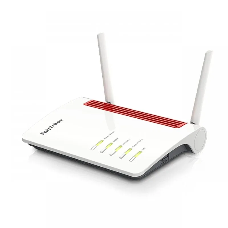 FRITZ!Box 6850 LTE router wireless Gigabit Ethernet Dual-band (2.4 GHz/5 GHz) 4G Rosso, Bianco