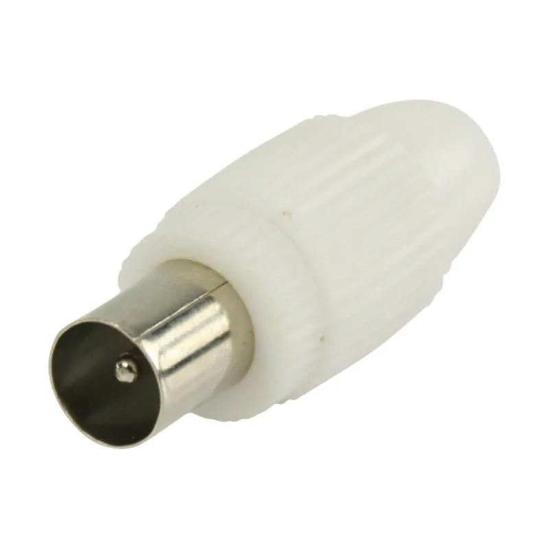 Connettore CEI maschio dritto Goobay da 7 mm bianco