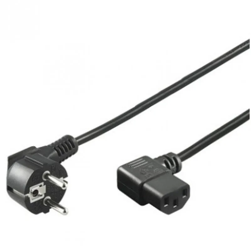 Cavo di alimentazione CPU angolato Goobay CEE7/C13 2 m Nero
