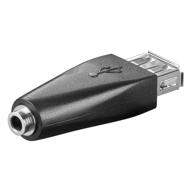Adattatore Goobay da USB a jack da 3,5 mm femmina/femmina nero