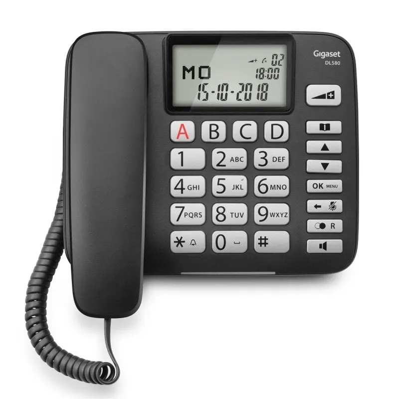 Telefono fisso Gigaset DL580 nero