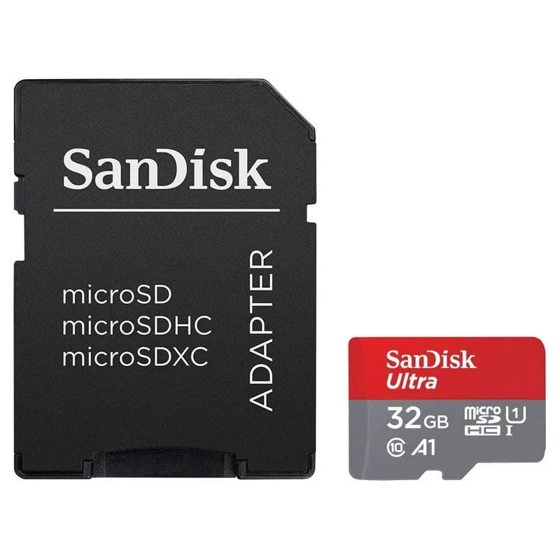 Sandisk Ultra MicroSDHC 32 GB UHS-I U1 A1 Classe 10 + adattatore SD