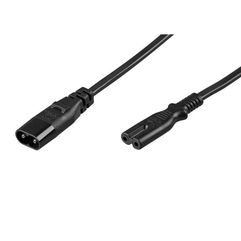 Cavo di alimentazione prolunga Goobay C7/C8 2 m Nero