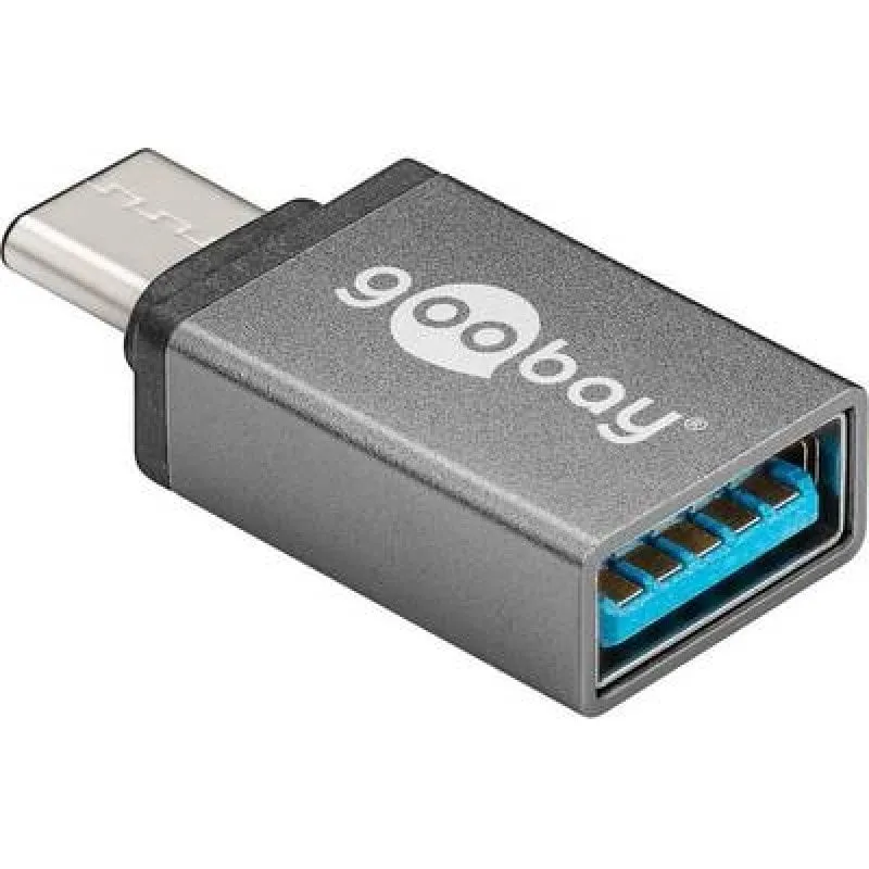 Cavo adattatore Goobay da USB-A a USB-C femmina/maschio grigio
