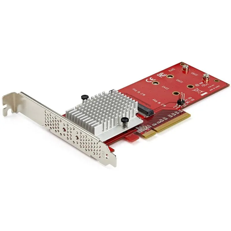 StarTech.com Adattatore X8 per due unità SSD PCIe M.2 - PCIe 3.0